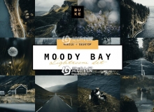 旅拍黑暗情绪风光后期LR预设 /手机LR预设 Moody Bay-Pro Lightroom