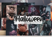 万圣节人像摄影后期Lightroom预设/APP滤镜 Halloween Lightroom Presets