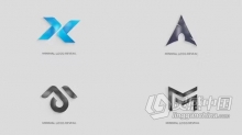 快速闪现明亮线条描边标志动画PR模板下载 Minimal Logo Reveal