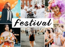 喜庆节日明亮色调LR预设/移动APP预设 Festival Lightroom Presets
