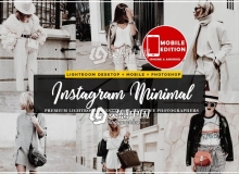 时尚人像产品摄影Instagram博客LR预设 Minimal blogger Lightroom Presets