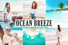 海边旅拍清晰通透人像风光Lightroom预设/APP滤镜 Ocean Breeze Mobile & Desktop Lightroom Preset