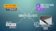 呼出标注注明产品商品功能特点价格 AE模板 AE工程文件 Smooth Call-Outs