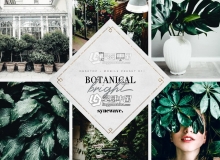 清新植物静物胶片LR预设/移动APP预设 Botanical Lightroom Presets