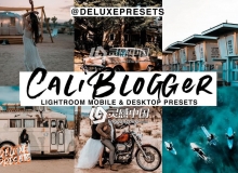 网红博主旅行摄影Lightroom预设+手机版lr预设 Cali Blogger Lightroom Presets