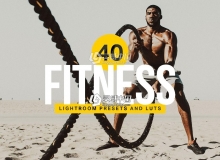 健美健身INS人像LR预设/APP预设/LUT Fitness Lightroom Presets & LUTs