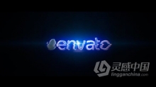 故障闪光效果标志视频片头 AE模板 AE工程文件 Glitch Light Logo