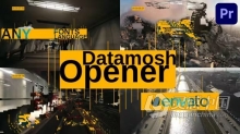 PR模板-Datamosh像素破损撕拉花屏效果失真炫酷开场白PR模板下载