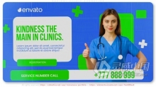 AE模板-医疗诊所推广技术风格演示实验室研究幻灯片AE模板下载 Medical Clinic Promotion