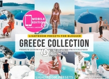 网红博主希腊旅行摄影电脑+手机版Lightroom预设 Greece Travel Lightroom Presets
