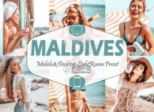 马尔代夫旅拍通透人像LR预设+移动APP预设Maldives Lightroom Presets