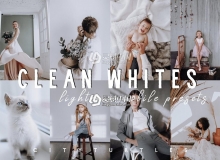 莫兰迪灰白色系LR移动APP预设 CLEAN WHITES lightroom presets