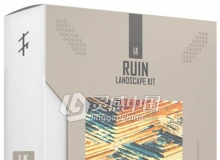 Landscape Kit - Ruin 10 组山脉地形置换材质贴图素材包