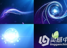 旋转炫光Logo演绎动画AE模板 Videohive Glowline Logo Reveal