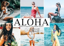 旅拍人像复古优美情绪LR预设+手机LR APP滤镜Aloha Lightroom Presets