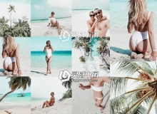 热带风情旅行人像胶片LR预设/手机版lr预设 TROPICAL BEACH LR