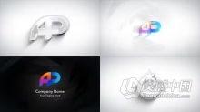 AE模版-清晰明亮发光线标志带阴影LOGO动画AE模版下载 Minimal Clean Logo Reveal