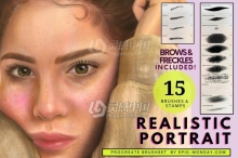 Procreate逼真的人像画笔笔刷下载-Procreate Realistic Portrait Brushes