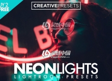 夜景弱光霓虹灯Lightroom预设 Neon Lights Lightroom Presets