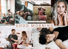 高对比电影胶片LR预设+手机LR预设 Good Morning Lightroom Presets