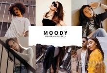 时尚人像情绪电影风格INS照片滤镜Lightroom预设 Moody Lightroom Presets