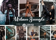 城市街拍调色LR预设+LR移动预设Urban Jungle  Presets Street ligthroom presets
