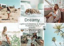 流行日系小清新Camera Raw ACR预设+手机版LR预设 Dreamy Lightroom Preset