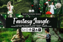 幻想丛林情绪人像Lightroom预设/手机APP滤镜 Fantasy Jungle Presets