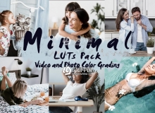 用于视频和照片色彩分级的LUT Pack MINIMAL - LUTs Pack | Color Grading