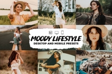 INS旅外生活电影情绪人像LR预设/手机APP预设 Moody Lifestyle Lightroom presets