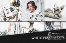 中性灰白色调居家人像产品摄影Lightroom预设/APP预设 WHITE PRO Presets