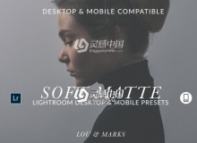 复古磨砂哑光人像LR预设 LOU & MARKS MATTEMOBILE PRESETS