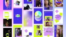 15个动画短视频社交平台抖音海报设计 AE模板 AE工程文件 Clio | Stories Pack