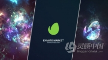 太空星云场景汇聚缩放演绎LOGO片头视频 AE模板 AE工程文件 Space Logo Reveal