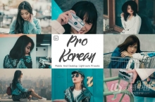 LR预设 韩系街拍电影人像Lightroom预设/移动APP滤镜 Korean Lightroom Presets