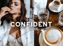 insta人像90年代复古胶片LR预设+APP预设 CONFIDENT LIGHTROOM PRESETS