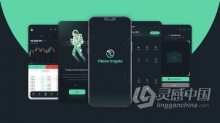 AE模板 三维展示手机移动应用程序APP模型场景介绍产品服务宣传视频 AE工程 AE文件