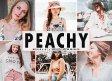 明亮通透旅拍人像LR预设+移动APP预设 Peachy Lightroom Presets
