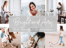 干净明亮通透旅拍LR预设+手机APP预设Bright & Airy Lightroom preset