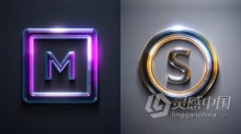 PR模板-4K分辨率反射发光LOGO生成动画视频效果PR模板下载