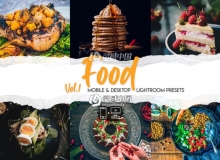 美食摄影后期LR预设+手机LR预设 Food Lightroom Presets Vol. 1