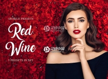 通透明亮红酒色调Lightroom预设/移动APP预设 Red Wine Mobile Presets
