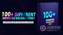 4K分辨率110种不同风格背景动画AE模板下载 100 Different Animation Backgrounds Pack
