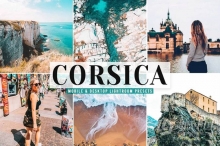 科西嘉岛旅拍人文风光电影色调LR预设/APP预设 Corsica Pro Lightroom Presets