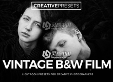 黑白电影胶片Lightroom预设 Vintage B&W Film Lightroom Presets