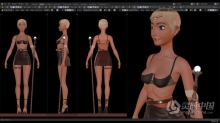Blender女战士游戏角色完整制作工作流程视频教程 中文字幕
