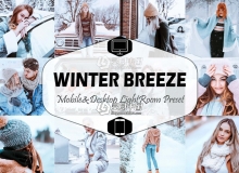 冬季通透明亮人像Lightroom预设+移动APP预设 Winter Breeze Lightroom