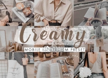 莫兰迪系列奶油灰调LR预设+移动APP预设Creamy Nude Lightroom Presets