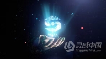 AE模版-数字手全息图演示发光标志动画AE模版下载 Digital Hand Hologram Presentation Logo Reveal