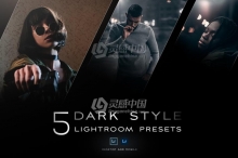 城市街道电影色调LR预设/移动APP调色滤镜 5 Dark style Lightroom presets